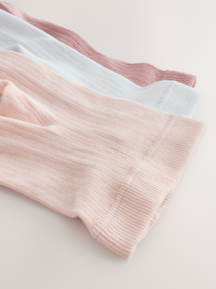Rosa/blanco - Rib Baby Tights 3 Pack - Imagen 6 de 6