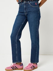 SCAMP & DUDE Blue Boyfriend Denim Jeans - Image 1 of 5