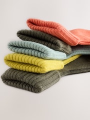 Autumnal Bright Roll Top Baby Socks 5 Pack - Image 3 of 3