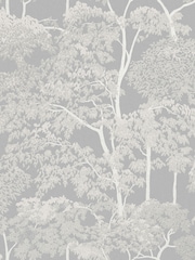 Graham & Brown Grey Idyll Tree A4 Wallpaper Sample - Image 2 of 4