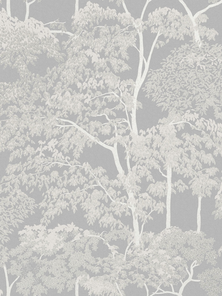 Graham & Brown Grey Idyll Tree A4 Wallpaper Sample - Image 2 of 4 Graham & Brown Grey Idyll Tree A4 Wallpaper Sample - Image 2 of 4