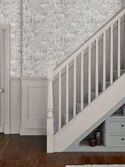 Graham & Brown Grey Idyll Tree A4 Wallpaper Sample - Image 4 of 4