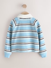 Blue Stripe Long Sleeve Rugby Top (3-16yrs) - Image 2 of 4