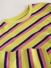 Yellow Stripe Textured Long Sleeve Top (3-16yrs) - Image 8 of 8