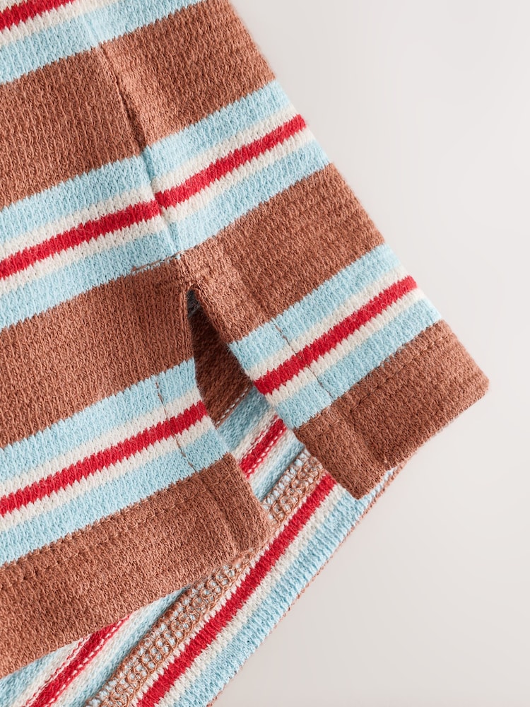 Brown Stripe Textured Long Sleeve Top (3-16yrs) - Image 7 of 7