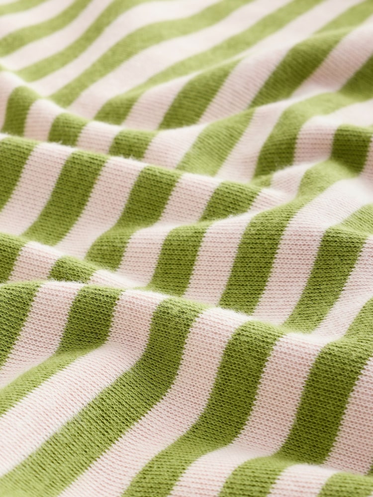 Green Stripe Oversized Cosy Rib Sweatshirt (3-16yrs) - Image 9 of 9