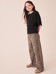 Black Supersoft Fitted Waist T-Shirt (3-16yrs) - Image 2 of 5