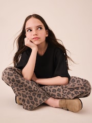 Black Supersoft Fitted Waist T-Shirt (3-16yrs) - Image 3 of 5