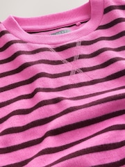 Pink Stripe Oversized Cosy Rib Sweatshirt (3-16yrs) - Image 8 of 8