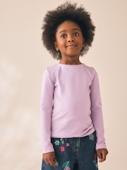 Lilac Purple Supersoft Long Sleeve Top (3-16yrs) - Image 1 of 3