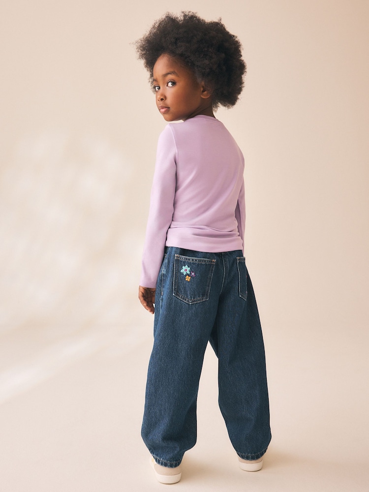 Lilac Purple Supersoft Long Sleeve Top (3-16yrs) - Image 3 of 3