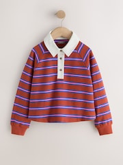Brown Long Sleeve Rugby Top (3-16yrs) - Image 5 of 8