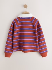 Brown Long Sleeve Rugby Top (3-16yrs) - Image 6 of 8