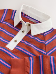 Brown Long Sleeve Rugby Top (3-16yrs) - Image 7 of 8