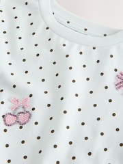 Blue Beaded T-Shirt (3-16yrs) - Image 8 of 8