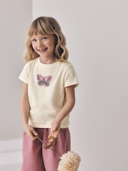 Mariposa crudo - Camiseta con cuentas (3-16 años) - Imagen 1 de 8