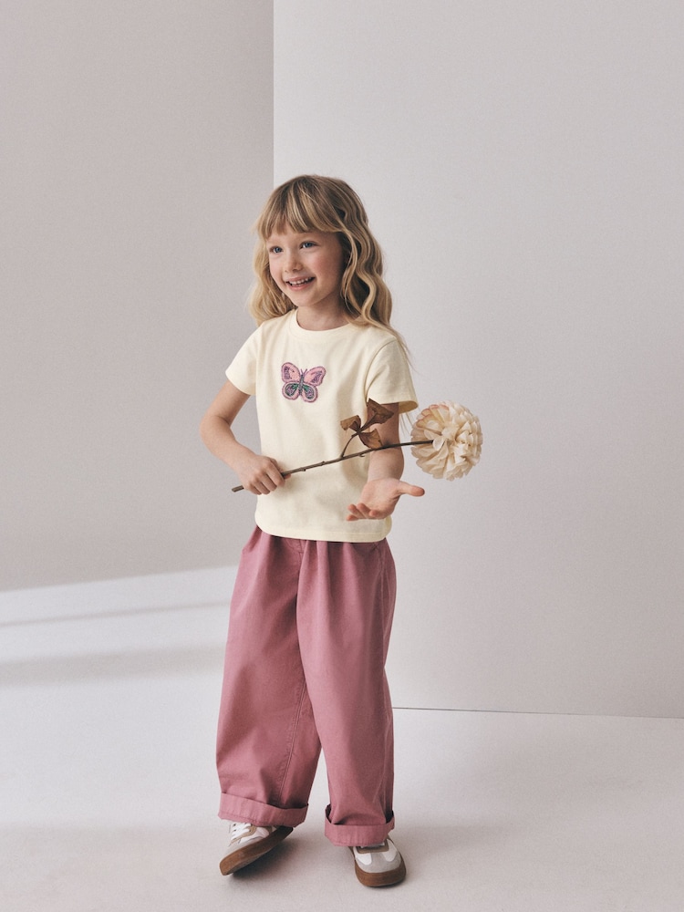 Mariposa crudo - Camiseta con cuentas (3-16 años) - Imagen 2 de 8