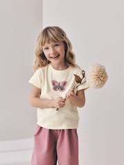 Mariposa crudo - Camiseta con cuentas (3-16 años) - Imagen 4 de 8