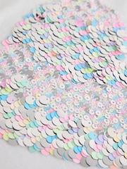 Blanco - Top de manga larga con lentejuelas en forma de corazón (3-16años) - Imagen 4 de 5