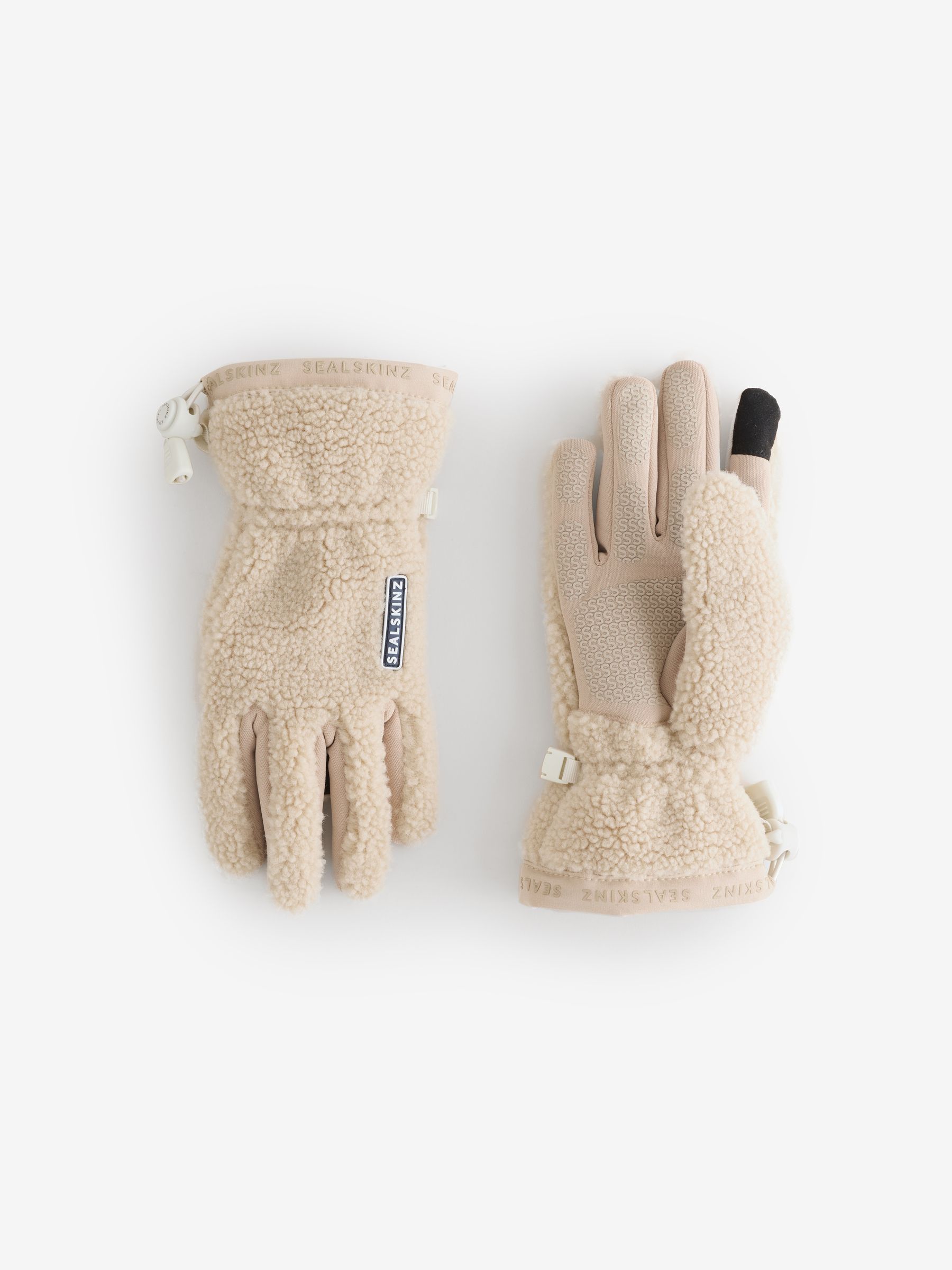 Buy Sealskinz Cream Hoveton Waterproof Sherpa Fleece Gloves from