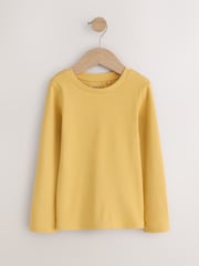 Navy/Pink Long Sleeve Ribbed T-Shirts 4 Pack (3-16yrs) - Image 6 of 8