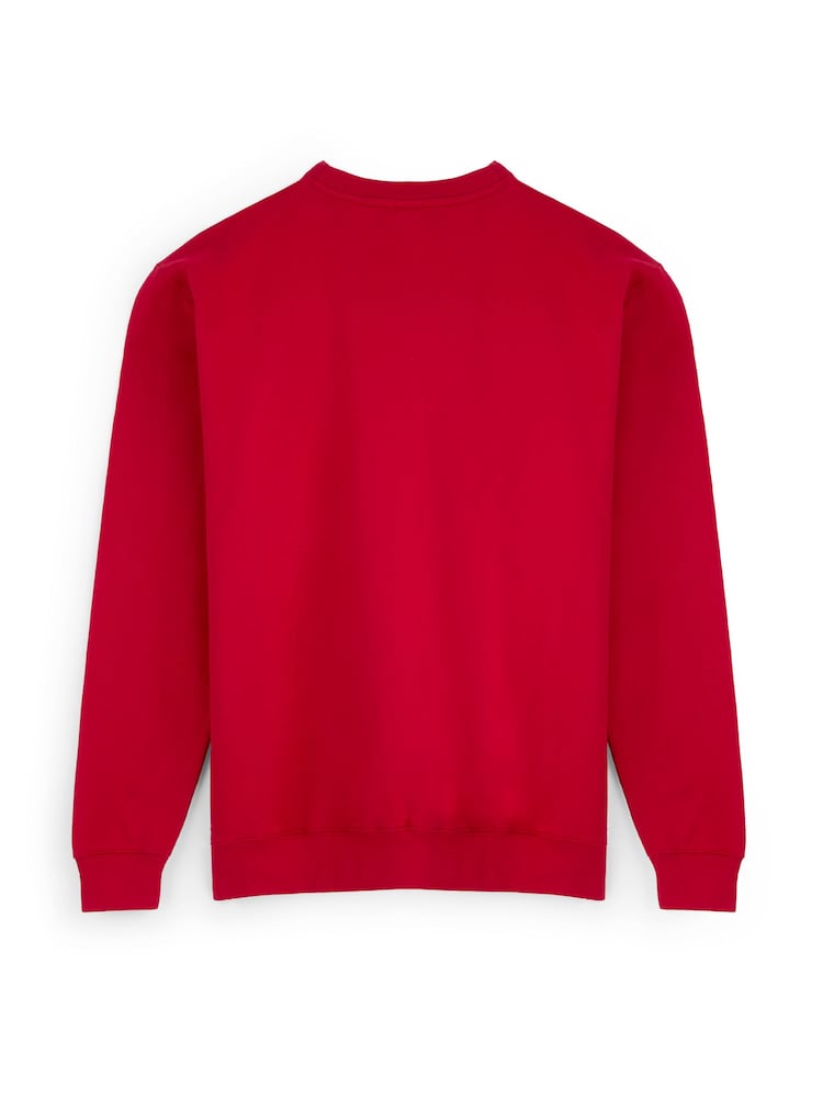 Personalised "Driving home for Christmas" Red sweatshirt by My American Golf. - Image 2 of 4 Personalised "Driving home for Christmas" Red sweatshirt by My American Golf. - Image 2 of 4