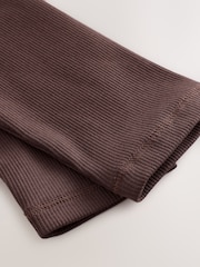 クリーム/ブラウン - Long Sleeve Ribbed Cardigan 2 Pack (3-16yrs) - 画像 7 / 8