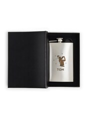 Personalised Christmas Hip Flask by My American Golf - Image 1 of 4