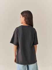 Charcoal Grey Hello Kitty Oversized Graphic T-Shirt (3-16yrs) - Image 3 of 4