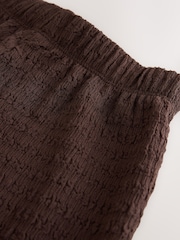 Chocolate Brown Textured Asymmetric T-Shirt and Wide Leg Set (3-16yrs) - Image 8 of 8