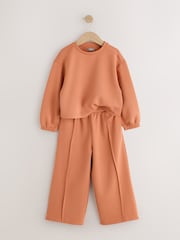 Rust Brown Long Sleeve Wide Leg Set (3-16yrs) - Image 6 of 9