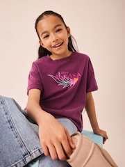 Purple Disney Moana - Tricou cu model grafic Larg (3-16yri) - Imaginea 3 din 8