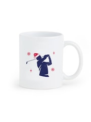 Personalised Christmas Golf Swing Mug by My American Golf - Image 2 of 4