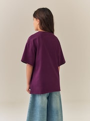Beere - Nirvana Stud Oversized Graphic T-Shirt (3-16yrs) - Bild 3 von 8