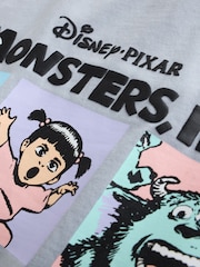 Charcoal Disney Monsters Inc Oversized Graphic T-Shirt (3-16yrs) - Image 9 of 10