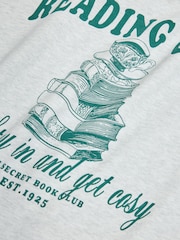 Grey Long Sleeve Oversized Graphic T-Shirt (3-16yrs) - Image 7 of 8