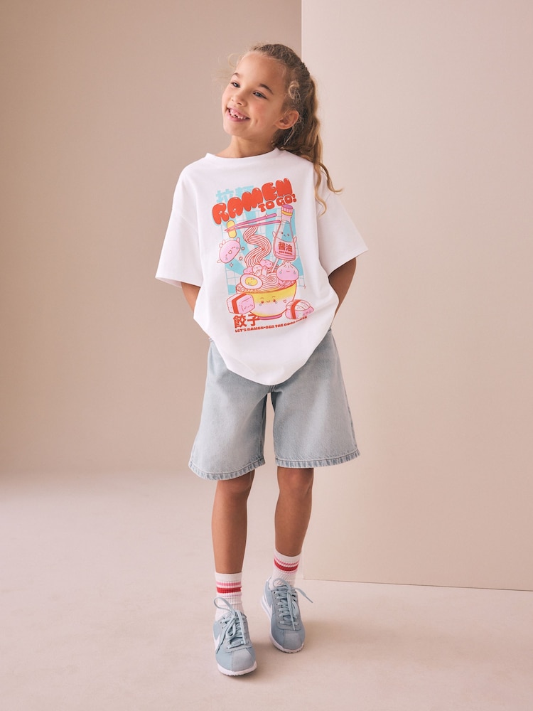 White Ramen T-Shirt (3-16yrs) - Image 2 of 8