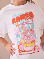 White Ramen T-Shirt (3-16yrs) - Image 4 of 8