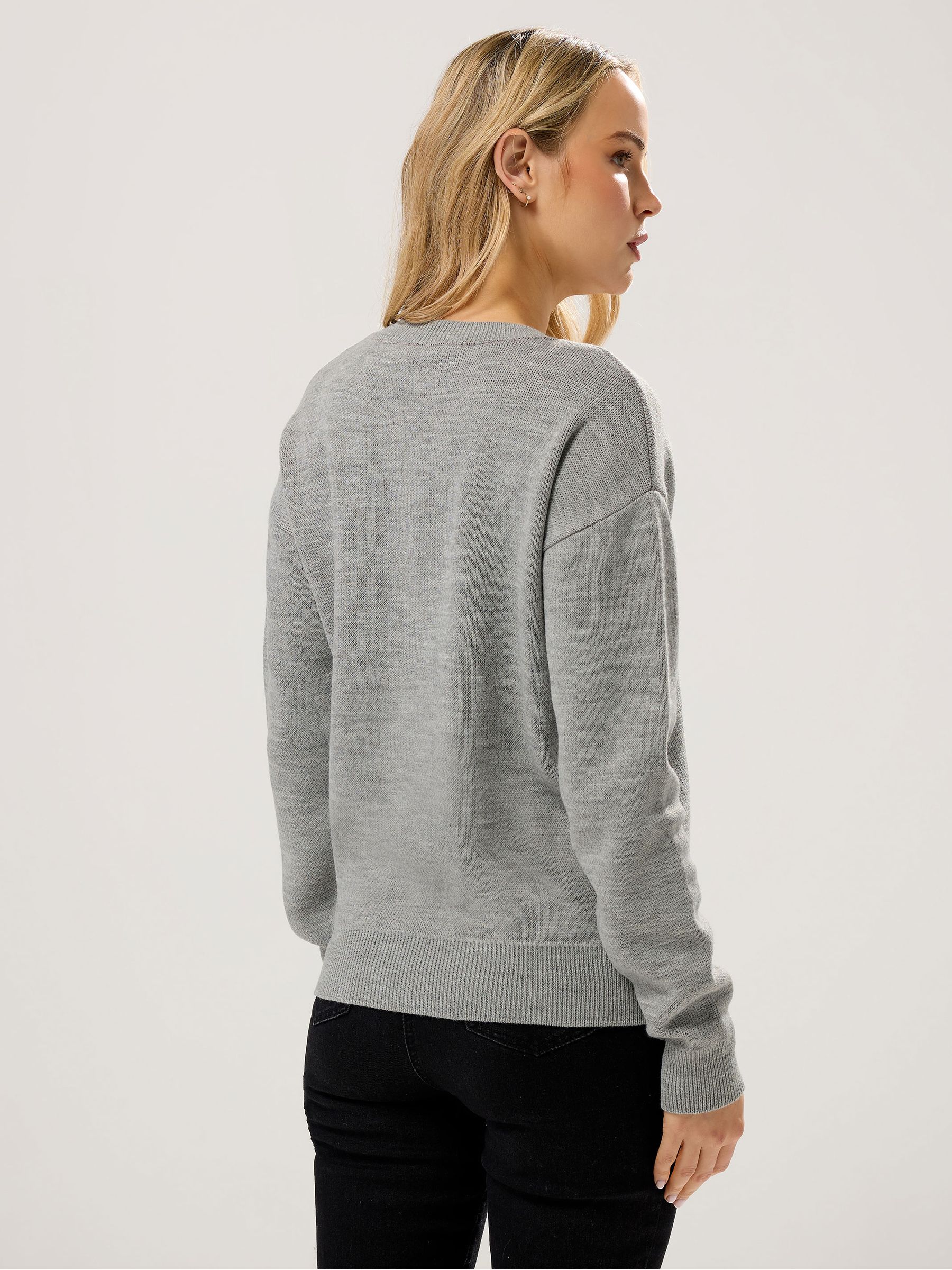 Buy Long Tall Sally Grey Martini Graphic Jumper from Next USA