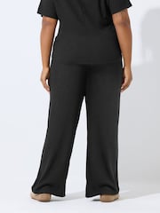 Yours Curve Black Limited Treebark Trousers - Image 3 of 5