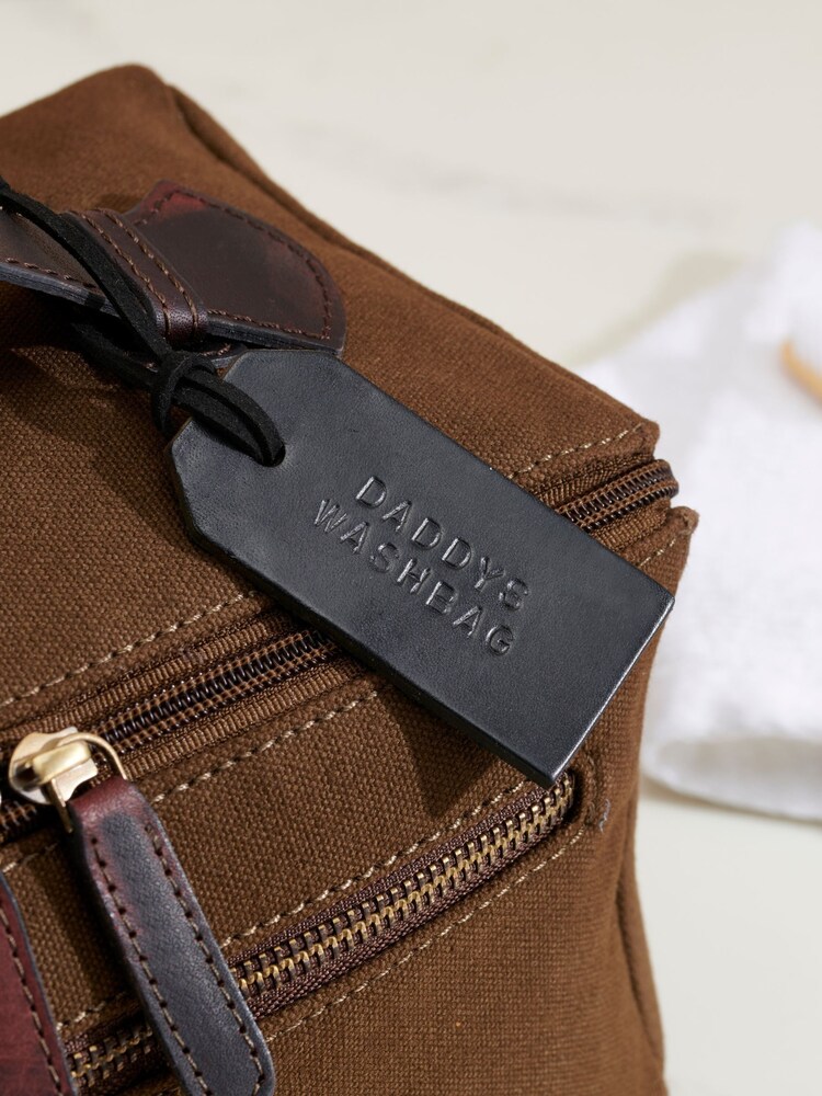 Posh Totty Designs Personalised Canvas Lay Flat Wash Bag - Image 2 of 4