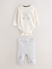 Baker by Ted Baker Bodysuit, Legging, Hat and Comforter 4 Piece Set - Image 2 of 11