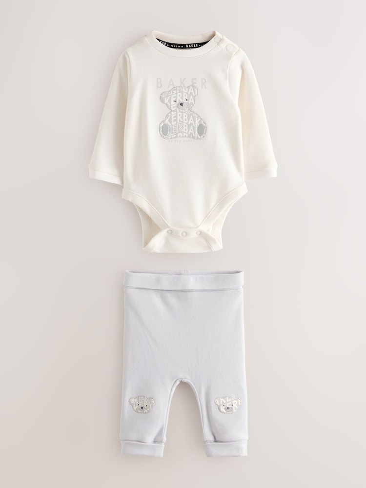 Baker by Ted Baker Bodysuit, Legging, Hat and Comforter 4 Piece Set - Image 2 of 11
