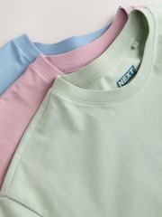 Pink, Green, Blue charachter Regular Fit Graphic Print T-Shirts 3 Pack - Image 10 of 12