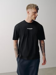 Black Mono Japanese Relaxed Fit Graphic Print T-Shirts 3 Pack - Image 12 of 13