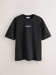 Black Mono Japanese Relaxed Fit Graphic Print T-Shirts 3 Pack - Image 5 of 13