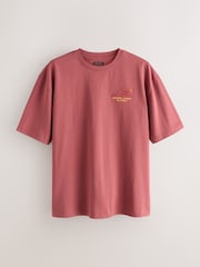 Red Embroidered Back Print T-Shirt - Image 5 of 9
