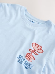 Blue Stamp Regular Fit Graphic Print Slub T-Shirt - Image 10 of 11