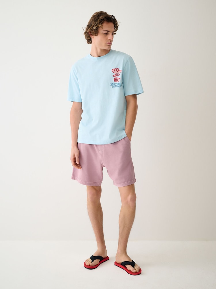 Blue Stamp Regular Fit Graphic Print Slub T-Shirt - Image 2 of 11