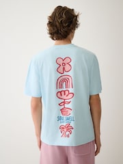 Blue Stamp Regular Fit Graphic Print Slub T-Shirt - Image 4 of 11